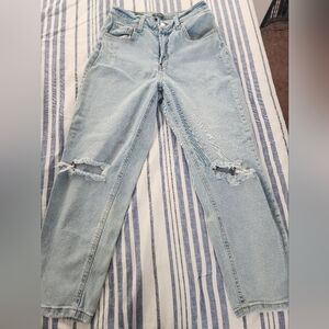 Light Blue Distressed Women Jeans